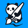 熊猫绘画logo图标