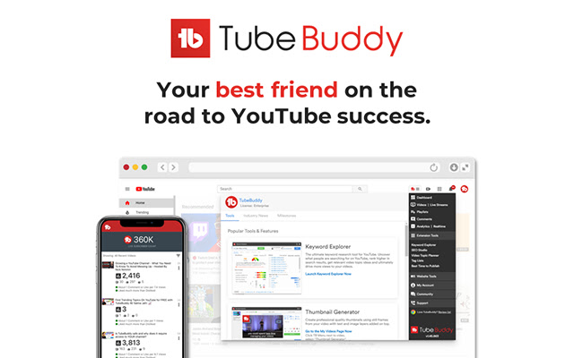 TubeBuddy：YouTube 创作者助手