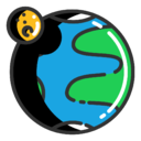 世界地图高清logo图标