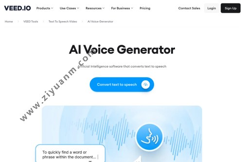 Veed AI Voice Generator
